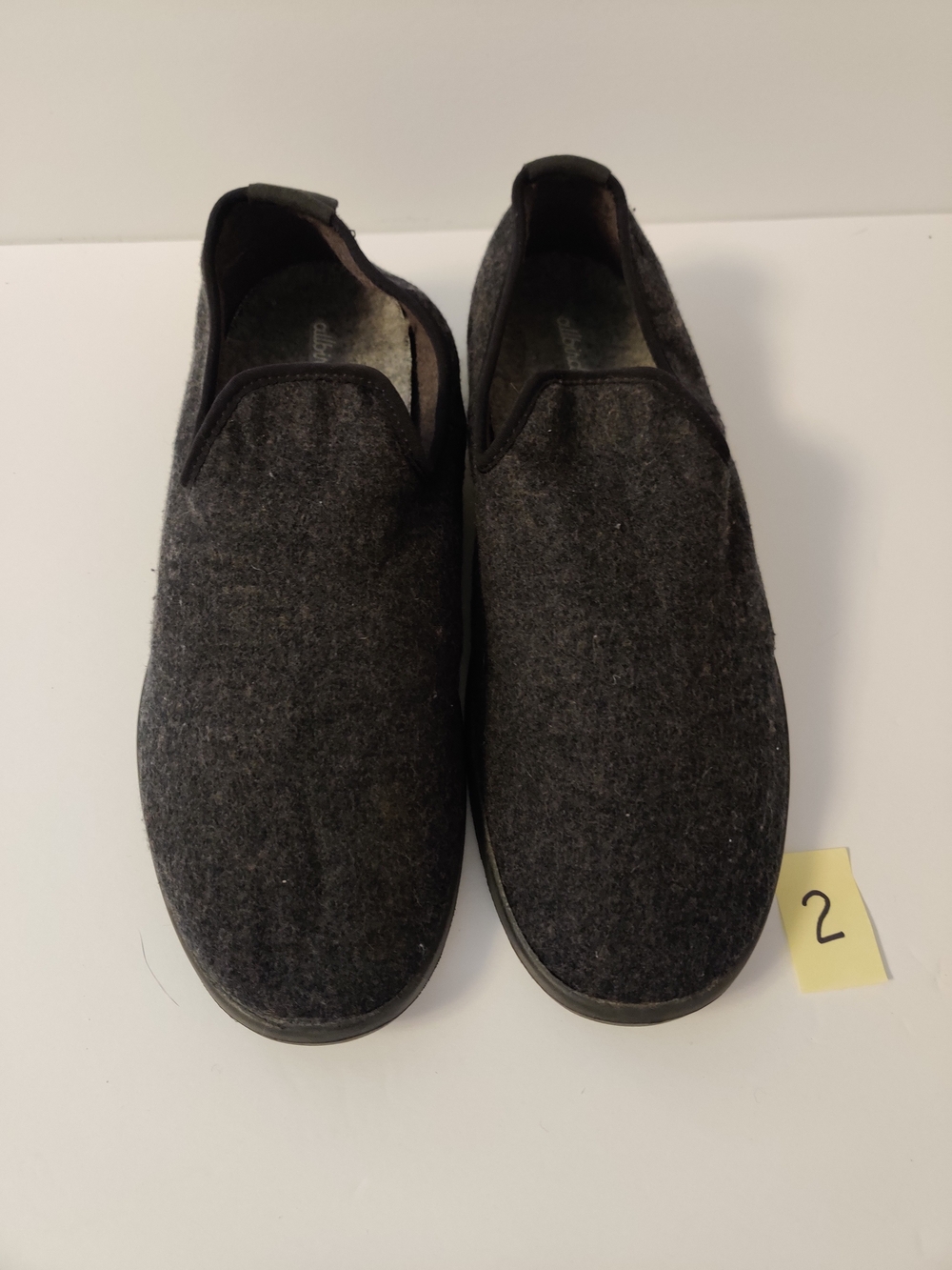 Men's Allbirds Slip-On Dark Gray Wool-Blend Casual Shoes - Charcoal 12